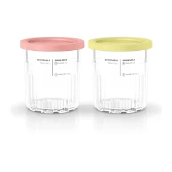 Clearance Ninja CREAMi 2 extra cups 709 ml for NC501EU, Pink/Yellow PinkYellow