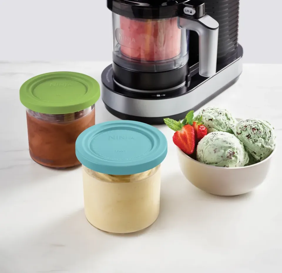 Sale Ninja CREAMi 4 extra cups 470 ml for NC300EU, Blue/pink/green/brown BluePinkGreenBrown