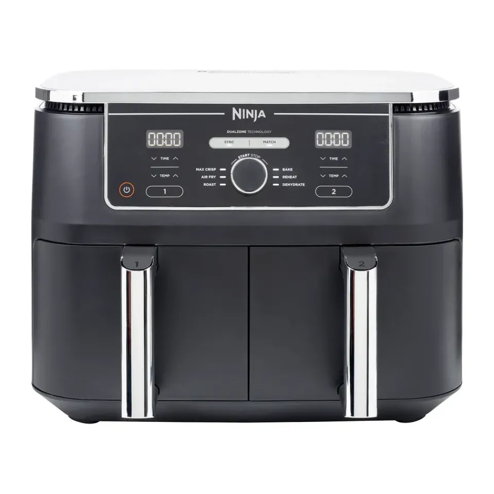 Air Fryers^Ninja Foodi AF400 Air Fryer Max Dual Zone 9.5 L, Black