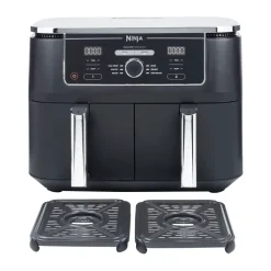 Air Fryers^Ninja Foodi AF400 Air Fryer Max Dual Zone 9.5 L, Black