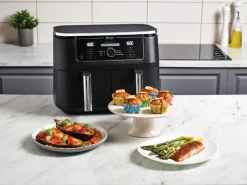 Air Fryers^Ninja Foodi AF400 Air Fryer Max Dual Zone 9.5 L, Black