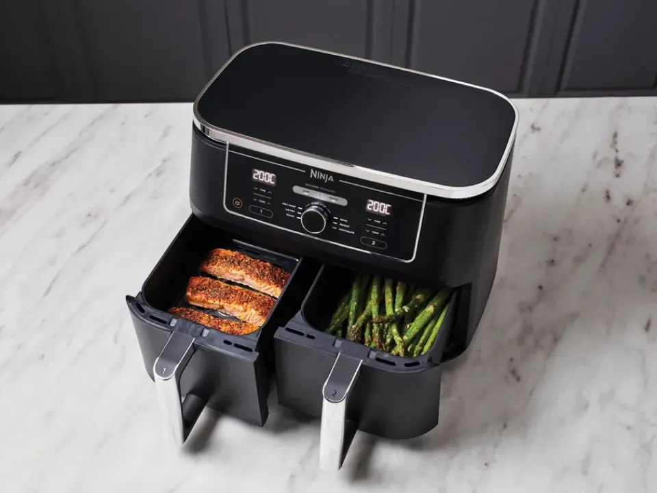 Air Fryers^Ninja Foodi AF400 Air Fryer Max Dual Zone 9.5 L, Black