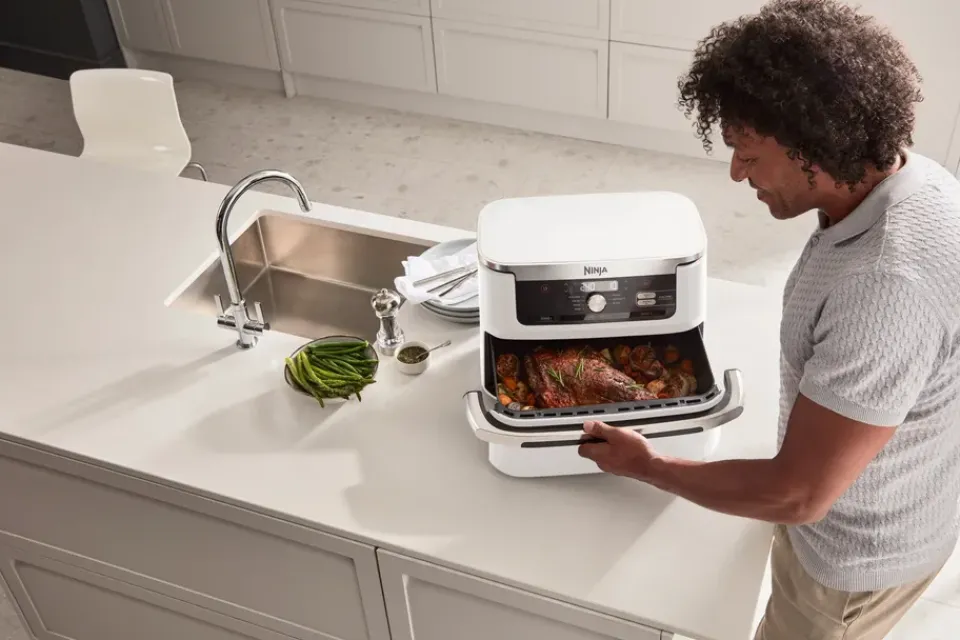 Air Fryers^Ninja Foodi Air Fryer AF500EUWH FlexDrawer 10.4 L, White