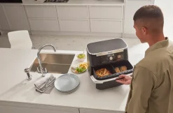 New Ninja Foodi Air Fryer AF500EU FlexDrawer 10.4 L, Black