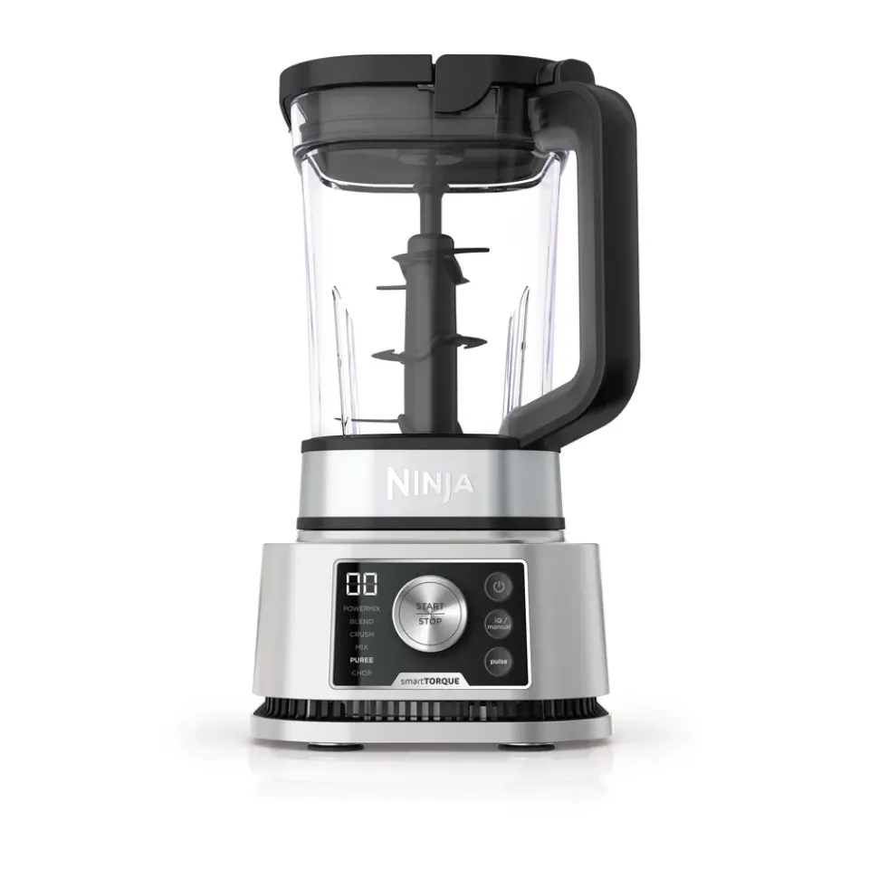Blenders^Ninja Foodi CB350 3-in-1 Power Nutri blender, Stainless steel Silver-colouredBlackTransparent