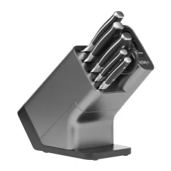Hot Ninja Foodi K32006 knife set with knife block & built-in knife sharpener, Stainless steel GreySilver-coloured
