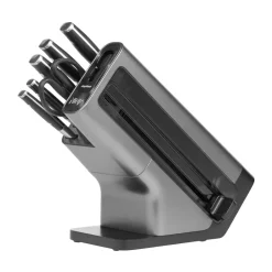 Hot Ninja Foodi K32006 knife set with knife block & built-in knife sharpener, Stainless steel GreySilver-coloured