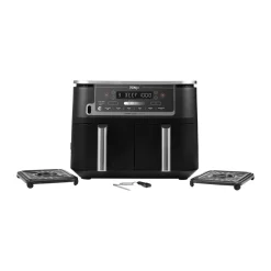 Outlet Ninja Foodi Max AF451 Airfryer Dual Zone with thermometer 9,5 L, Black