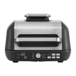 Air Fryers^Ninja Foodi Pro AG651 electric grill & air fryer 7-in-1, Black Silver-colouredBlack