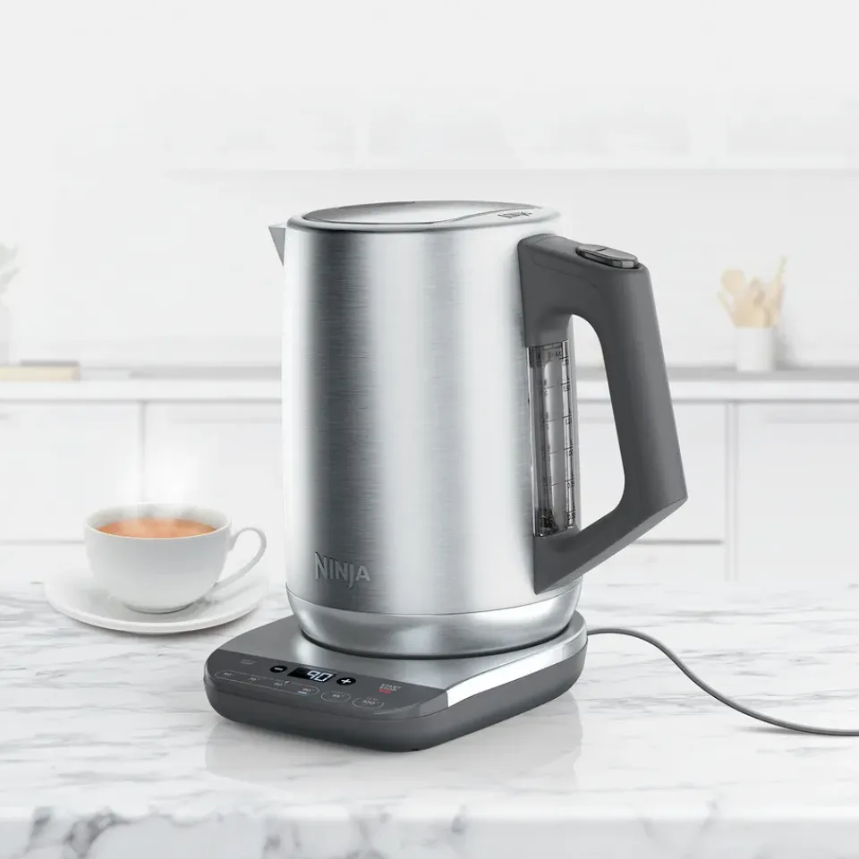 Electric Kettles^Ninja KT201 kettle with temperature setting 1.7 L, Stainless steel silver Silver-coloured