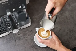 Outlet Ninja Luxe™ café essential 2-in-1 espresso machine, Stainless steel Silver-coloured