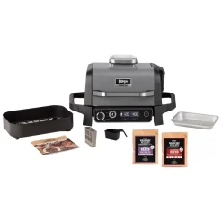 Hot Ninja Woodfire OG701 7-in-1 electric grill 46x46 cm, Black GreyBlack