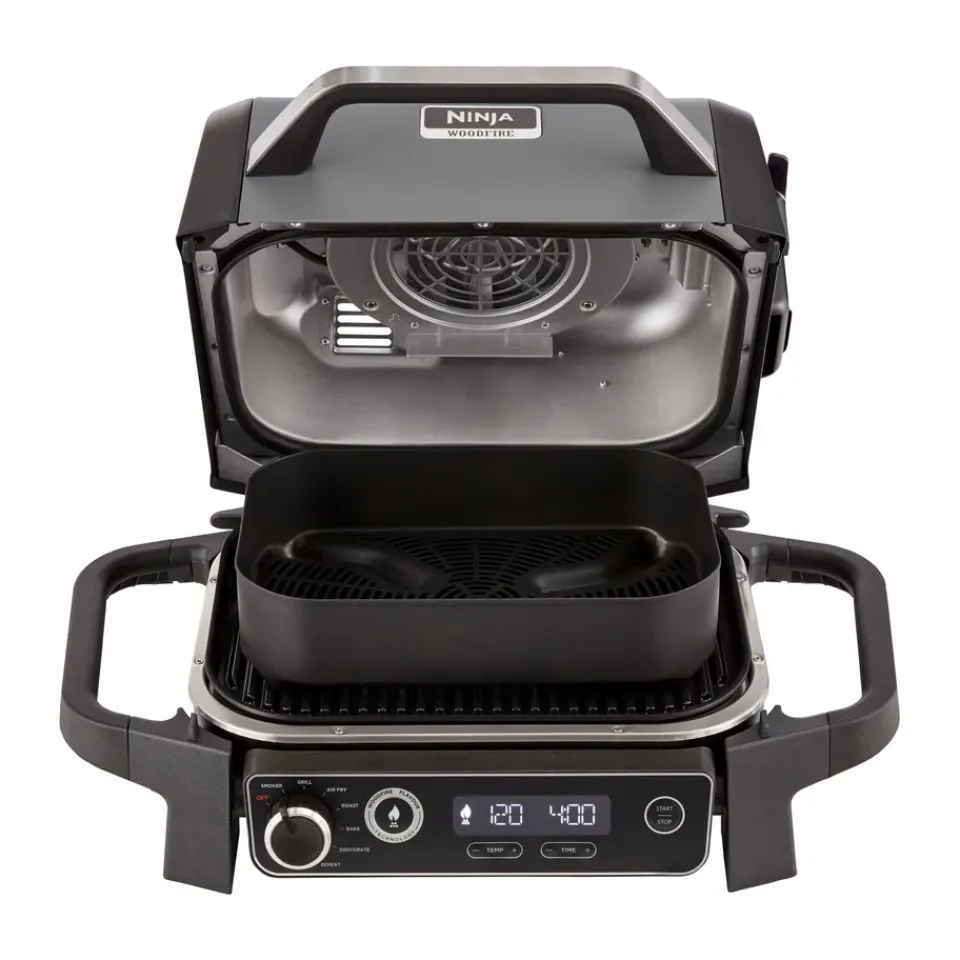 Hot Ninja Woodfire OG701 7-in-1 electric grill 46x46 cm, Black GreyBlack