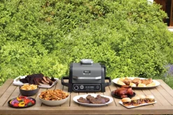 Hot Ninja Woodfire OG701 7-in-1 electric grill 46x46 cm, Black GreyBlack