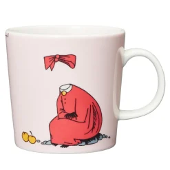 Moomin Mugs^Moomin Arabia Ninny Moomin mug, Powder PinkRedWhite