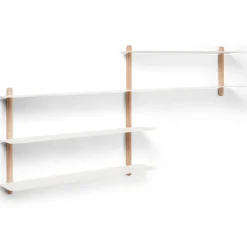 Shelves & Shelving Systems|Shelves & Shelving Systems^Gejst Nivo shelf B, Light oak- White