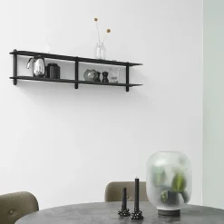 Gejst Nivo shelf C, -stained ash room- Black