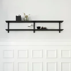 Gejst Nivo shelf C, -stained ash room- Black