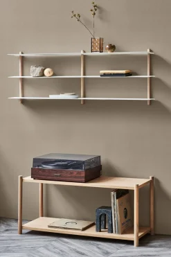 Shelves & Shelving Systems|Shelves & Shelving Systems^Gejst Nivo shelf D, Light oak- White