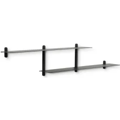 Shelves & Shelving Systems|Shelves & Shelving Systems^Gejst Nivo shelf H, Dark-stained ash- Black