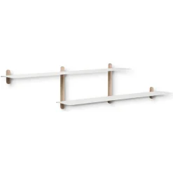 Shelves & Shelving Systems|Shelves & Shelving Systems^Gejst Nivo shelf H, Light oak- White