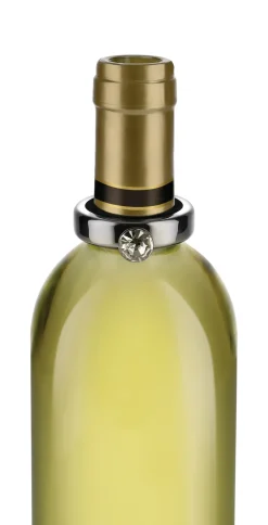 Outlet Alessi Noè drip stop for bottle Ø4.4 cm, Stainless steel Silver-coloured