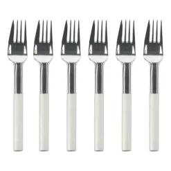 Clearance Gense Nobel cake fork 6-pack, Stainless steel Silver-coloured