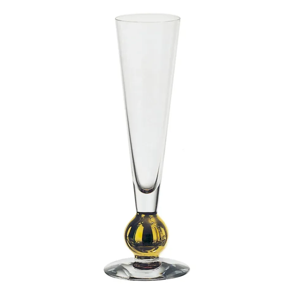 Champagne Glasses^Orrefors Nobel champagne glass 18 cl, Clear-gold Gold-colouredTransparent