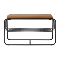 Shoe Racks|Shoe Racks^Scandi Living Nod bench/shoe rack 80x36x42 cm, Black