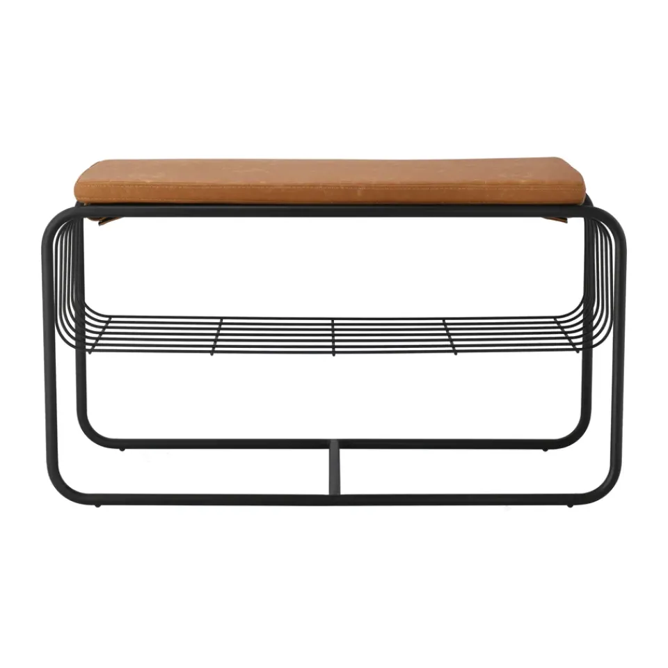 Shoe Racks|Shoe Racks^Scandi Living Nod bench/shoe rack 80x36x42 cm, Black