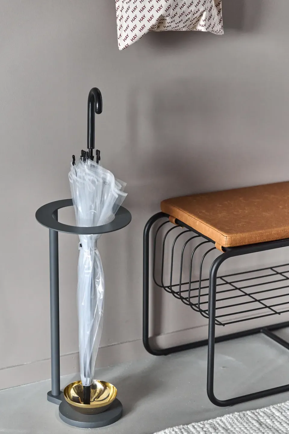 Shoe Racks|Shoe Racks^Scandi Living Nod bench/shoe rack 80x36x42 cm, Black