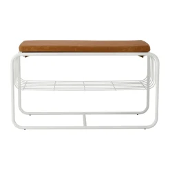 Online Scandi Living Nod bench/shoe rack 80x36x42 cm, White