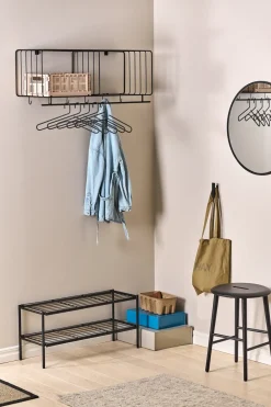 Online Scandi Living Nod shoe rack 80x30x37 cm, Black