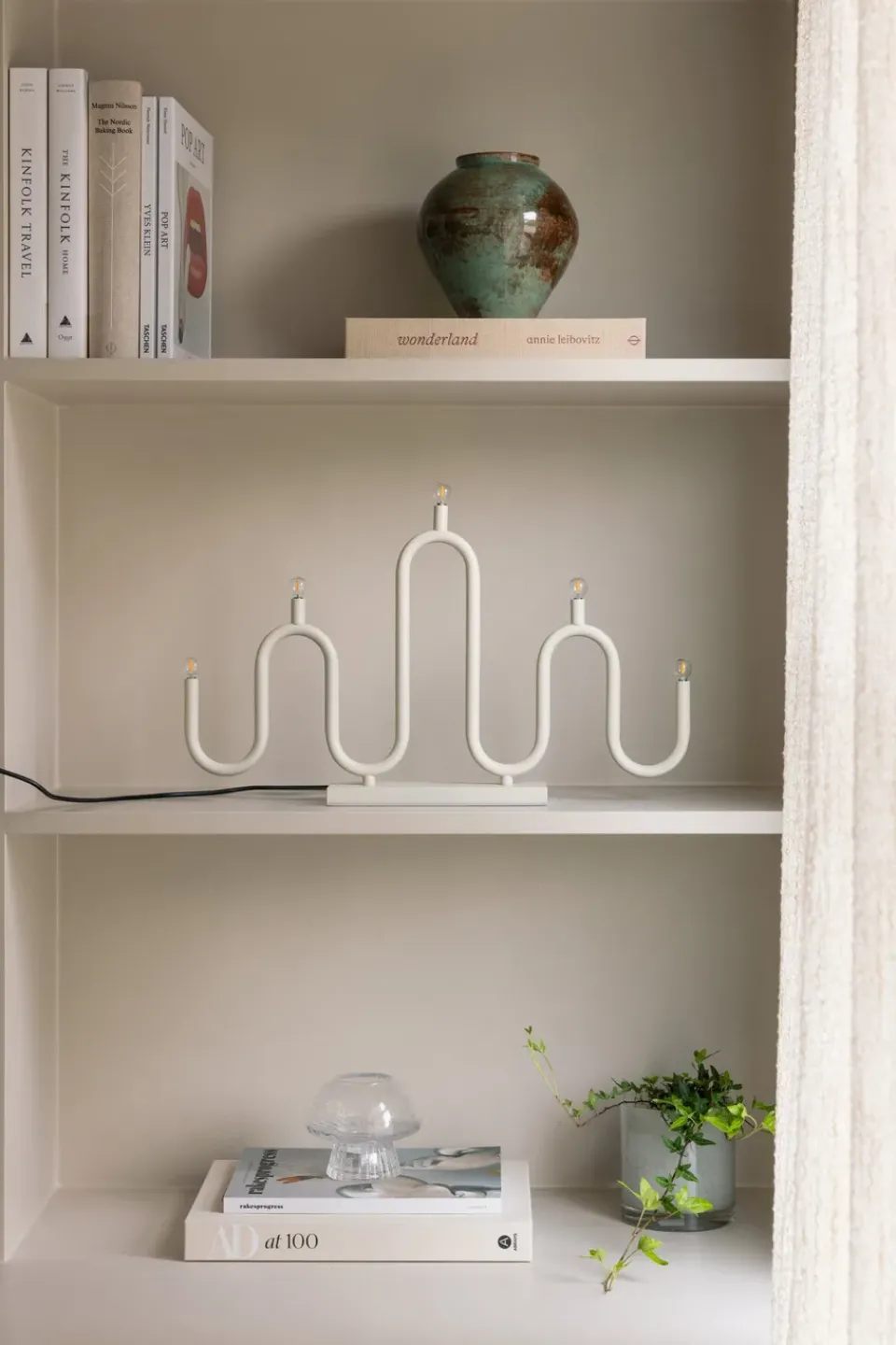 Advent Lights^Globen Lighting Noel 5 advent candle, Ivory- White