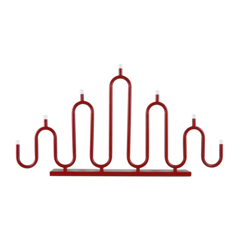 Advent Lights^Globen Lighting Noel 7 advent candle, Red