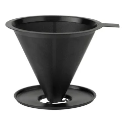 Hot Stelton Nohr slow brew fine mesh coffee funnel, metallic Black