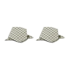 New Boel & Jan Noor napkin 40x40 cm 2-pack, Black-Off white BlackBeige