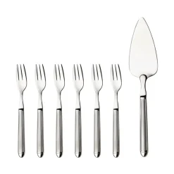 Cake Knives & Servers^Hardanger Bestikk Nora cake set, 7 parts Silver-coloured