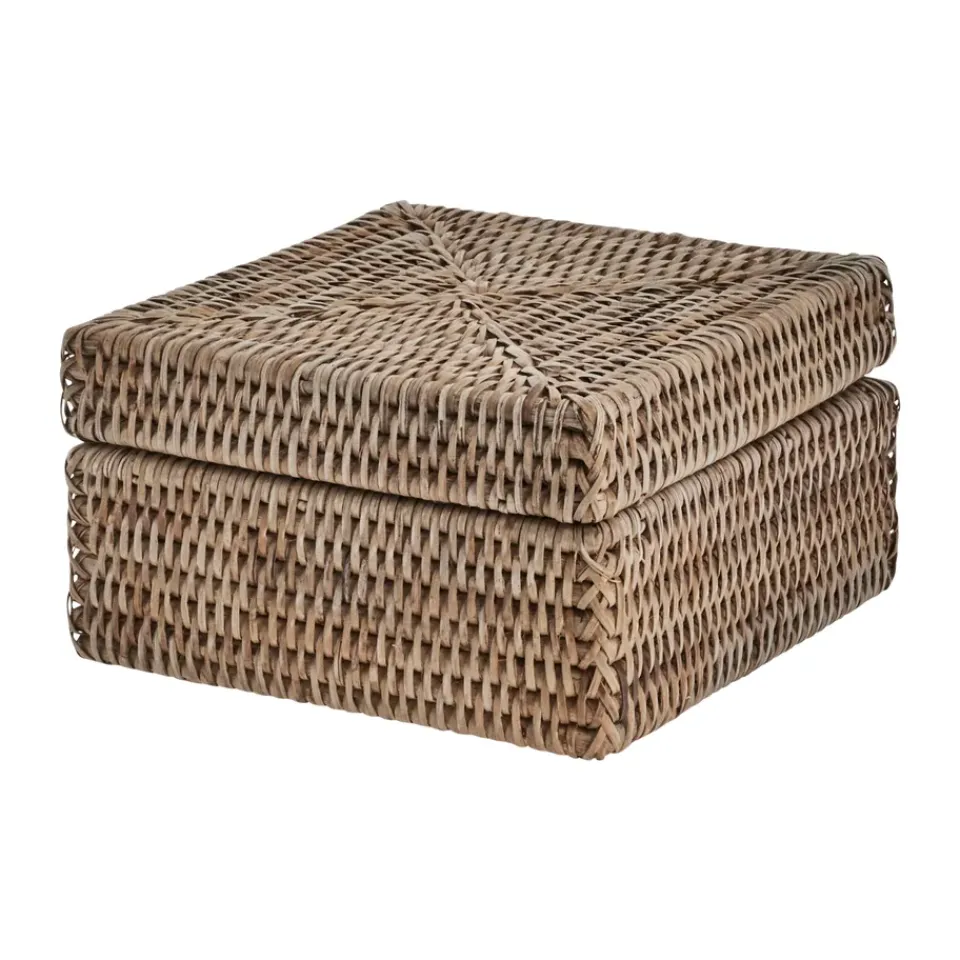 Boxes & Jars^Lene Bjerre Norah storage box 18x18 cm, Nature Brown