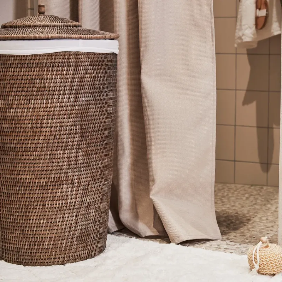 Laundry Baskets^Lene Bjerre Norah washing basket 60 cm, Nature BeigeBrown