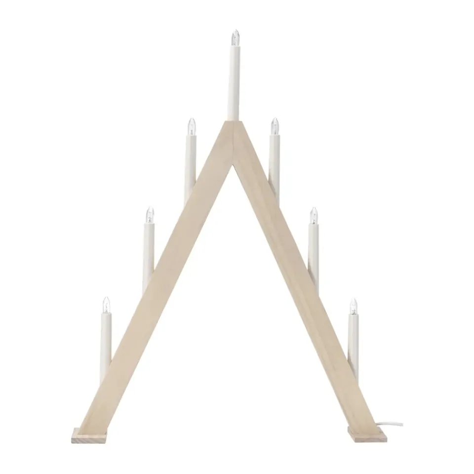 Advent Lights|Window Lights^Scandi Living Nord advent candelabra 60 cm, White stained BeigeWhite