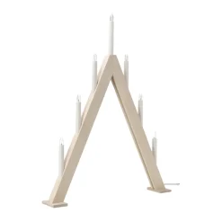 Advent Lights|Window Lights^Scandi Living Nord advent candelabra 60 cm, White stained BeigeWhite