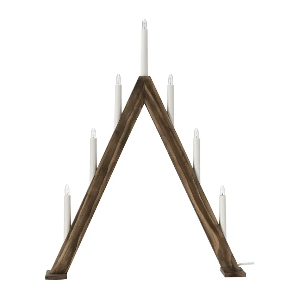 Hot Scandi Living Nord advent candelabra 60 cm, Dark stained Brown
