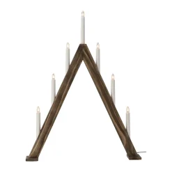 Hot Scandi Living Nord advent candelabra 60 cm, Dark stained Brown