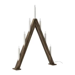 Hot Scandi Living Nord advent candelabra 60 cm, Dark stained Brown