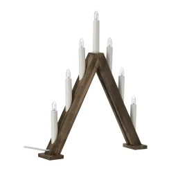 Outlet Scandi Living Nord advent candlestick 40 cm, Dark stained Brown