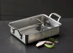 Oven Dishes^Morsø 79NORD oven pan 34,5x20x9 cm, Stainless steel Silver-coloured