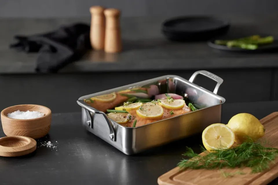 Oven Dishes^Morsø 79NORD oven pan 34,5x20x9 cm, Stainless steel Silver-coloured