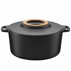 Cast Iron Casserole Pots|Cooking Pots & Casserole Dishes^Fiskars Norden casserole dish, 6 l Black