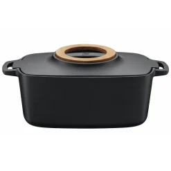 Cast Iron Casserole Pots|Cooking Pots & Casserole Dishes^Fiskars Norden casserole dish oval, 5 l Black